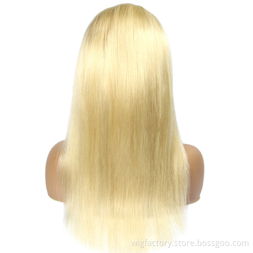 Silky Straight Brazilian Hair blonde 613 lace front wig human hair, 613 wig vendor in Xuchang